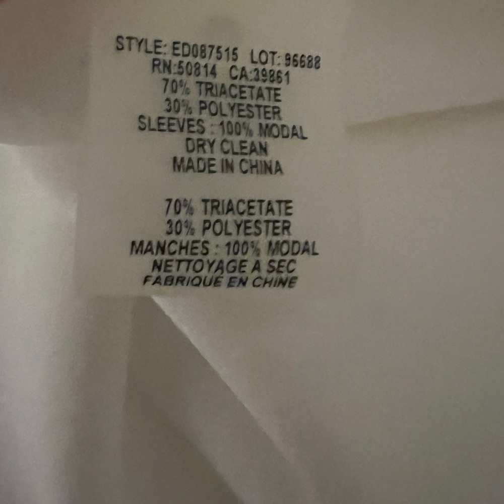Elie Tahari Blouse Long Sleeve with Tie - Picture 6 of 9